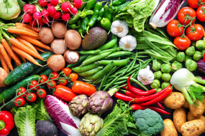 Arrangement of vegetables